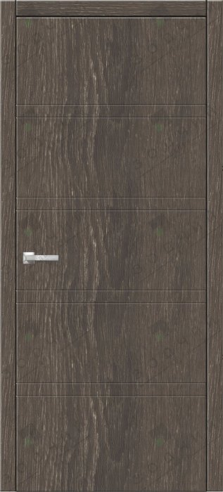 Дверь межкомнатная ЗОДЧИЙ ИТАЛЬЯНО 6 ПГ Дуб шале