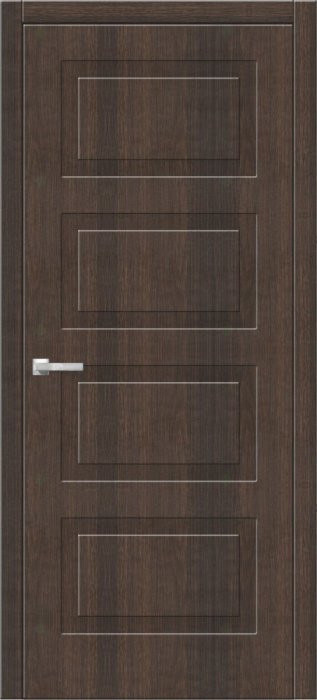 Дверь межкомнатная ЗОДЧИЙ ИТАЛЬЯНО 4 ПВХ ПГ Дуб бренди