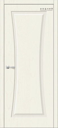 Дверь межкомнатная ЗОДЧИЙ ТВИСТ 1 ПГ Эк-015 ясень белый