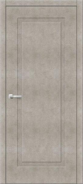 Дверь межкомнатная ЗОДЧИЙ ИТАЛЬЯНО 1 ПВХ ПГ Бежевый бетон