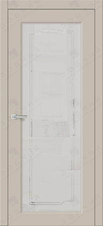 Дверь межкомнатная ЗОДЧИЙ ИТАЛЬЯНО СЛОУП 1 ПО Бежевый софт