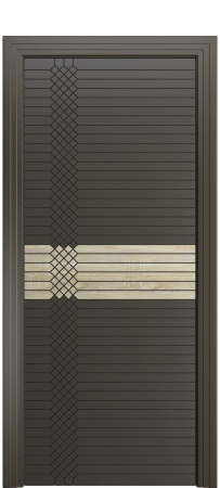 Дверь межкомнатная Порта Алекс ПОРТА 2 Гриджио вставка CPL эмаль