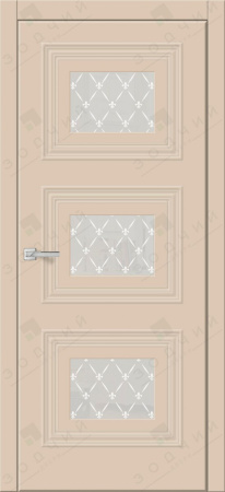 Дверь межкомнатная ЗОДЧИЙ КВИН ТВИН ПО Бисквит