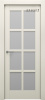 Дверь межкомнатная ЗОДЧИЙ ЭЛЕГАНТЕ 4 ПО Шагрень латте стекло мателюкс светлое