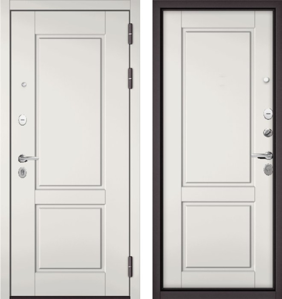 Входная дверь МАСТИНО TRUST MASS 1 Белый матовый / D-1 Белый матовый