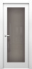 Дверь межкомнатная ЗОДЧИЙ ЭЛЕГАНТЕ ТВИН 11 ПО Шагрень белая стекло мателюкс светлое