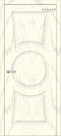 Дверь межкомнатная ЗОДЧИЙ ТВИСТ 10 ПГ Дуб опаловый