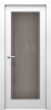 Дверь межкомнатная ЗОДЧИЙ ЭЛЕГАНТЕ 11 ПО Шагрень белая стекло мателюкс светлое
