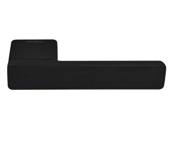 Ручка дверная NEW ENGLAND MH-63-S50 WD BL на скрытой прямоугольной розетке с фиксатором, для дверей толщиной 50-65мм, цвет черный 3 850