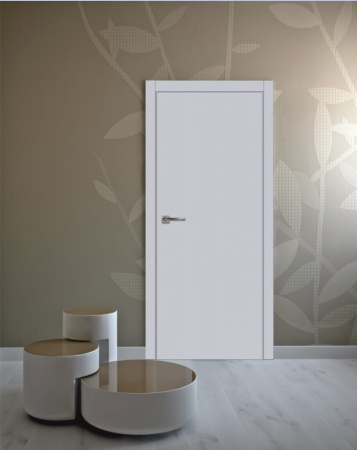 Дверь межкомнатная ЗОДЧИЙ МЕГАПОЛИС ЭКО ПГ Бьянка белая