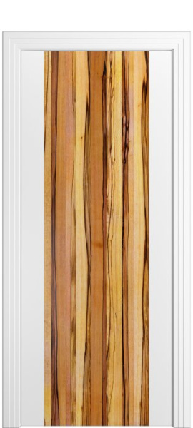 Дверь межкомнатная Порта Алекс КАНТРИ 1 Белоснежная вставка Марблвуд эмаль