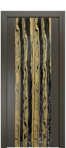 Дверь межкомнатная Порта Алекс КАНТРИ 1 Гриджио вставка эспрессо эмаль