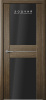 Дверь межкомнатная ЗОДЧИЙ НЕКСТ 2 ПО Марроне стекло триплекс черный