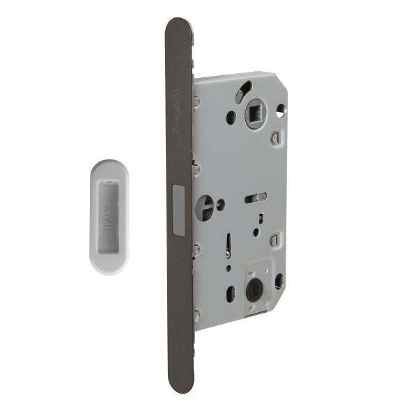 Магнитная Armadillo (Армадилло) защелка WC с ответной планкой GRAVITY.PRO G01.196.50.96  BPVD вороненый никель