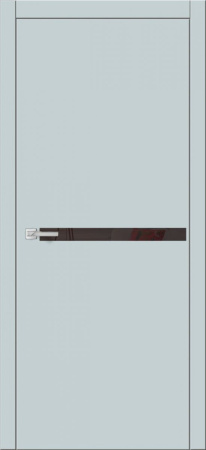 Дверь межкомнатная ЗОДЧИЙ СИТИ В9 ПО Колеано стекло Лакобель черный