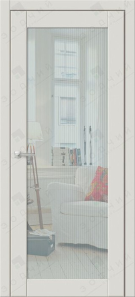 Дверь межкомнатная ЗОДЧИЙ КАНТРИ 1 ПО Шагрень молочная
