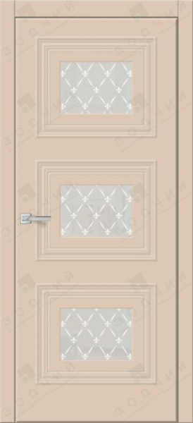 Дверь межкомнатная ЗОДЧИЙ КВИН ТВИН ПО Бисквит