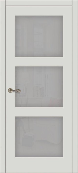 Дверь межкомнатная ЗОДЧИЙ ЛАТИНА 3 ПО Софт тальк