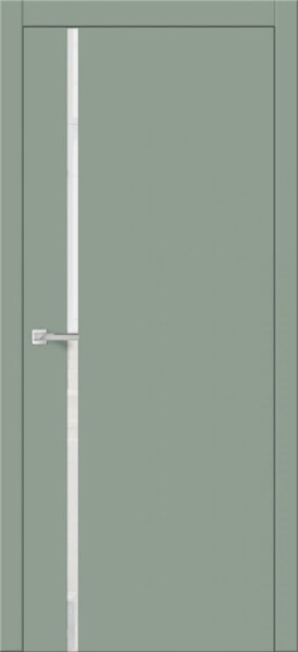 Дверь межкомнатная ЗОДЧИЙ СИТИ В8 ПО Макарун стекло Лакобель белый