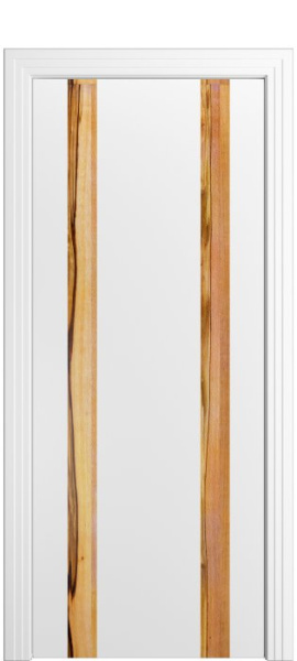 Дверь межкомнатная Порта Алекс КАНТРИ 4 Белоснежная вставка Марблвуд эмаль