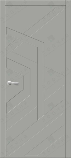 Дверь межкомнатная ЗОДЧИЙ АВЕНЮ 9 ПГ Серый матовый