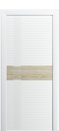 Дверь межкомнатная Порта Алекс ПОРТА 2 Вайт софт вставка CPL шпон