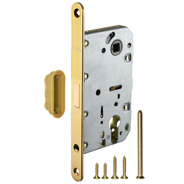 Корпус врезного замка MAGNM85C-50 (M85C-50) GOLD-24 золото 24K