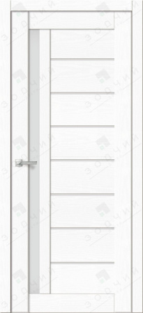Дверь межкомнатная ЗОДЧИЙ СТИЛЬ Д-008 ПО Бьянка белая стекло Лакобель белый