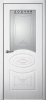 Дверь межкомнатная ЗОДЧИЙ ЛИДИЯ 2 ПВХ ПО Бьянка белая стекло светлое матированное