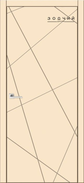 Дверь межкомнатная ЗОДЧИЙ АВЕНЮ 6 ПГ Шагрень латте