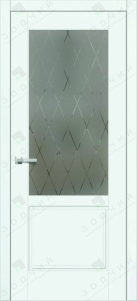 Дверь межкомнатная ЗОДЧИЙ АФРОДИТА 22 ПО Колеано стекло светлое матированное