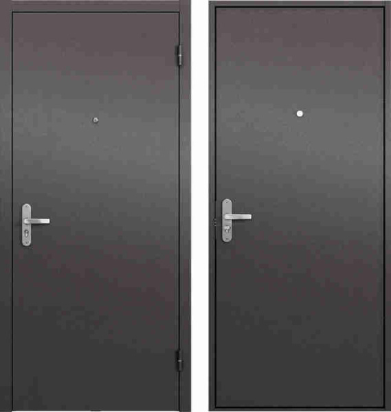 Дверь входная СЛИМ ЭКО Букле шоколад/Букле шоколад 2050*860*50, ПРАВАЯ