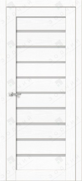 Дверь межкомнатная ЗОДЧИЙ СТИЛЬ Д-009 ПО Бьянка белая стекло Лакобель белый