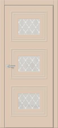 Дверь межкомнатная ЗОДЧИЙ КВИН 3 ПО Капуччино софт