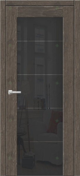 Дверь межкомнатная ЗОДЧИЙ ИТАЛЬЯНО 5 ПВХ ПО Дуб шале