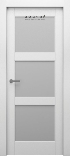 Дверь межкомнатная ЗОДЧИЙ ЭЛЕГАНТЕ 3 ПО Шагрень серая