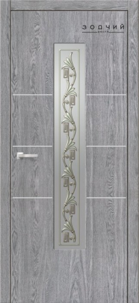 Дверь межкомнатная ЗОДЧИЙ ВАЛЕТТА ПО Дуб серый винтажный