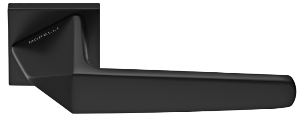 Ручка дверная SOUK MH-55-S6 BL раздельная на квадратной розетке 6 мм, цвет черный, ЦАМ Light