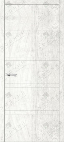 Дверь межкомнатная ЗОДЧИЙ ИТАЛЬЯНО 6 ПГ Дуб белый винтажный