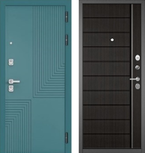 Входная дверь МАСТИНО CITY PRIME 195 Верде / 136 Шоколад ларче