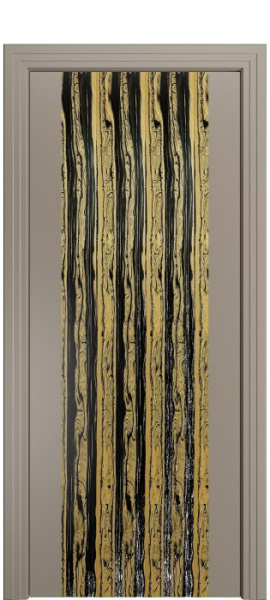 Дверь межкомнатная Порта Алекс КАНТРИ 1 Латте вставка эспрессо эмаль