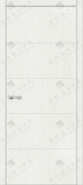 Дверь межкомнатная ЗОДЧИЙ ИТАЛЬЯНО 5 ПВХ ПГ  Эк-015 ясень белый