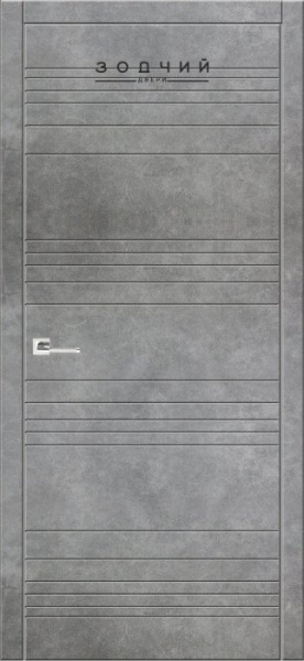 Дверь межкомнатная ЗОДЧИЙ АВЕНЮ 3 ПГ Бетон темный