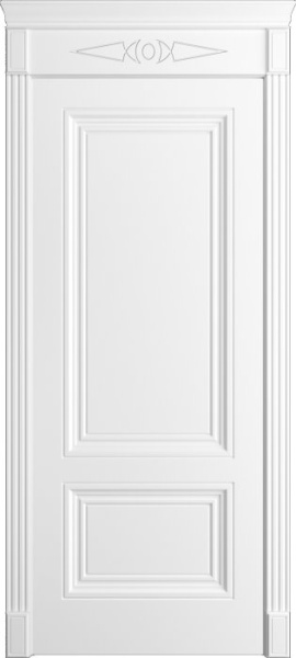 Дверь межкомнатная Порта Алекс Премиум 2 Белоснежная эмаль