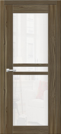 Дверь межкомнатная ЗОДЧИЙ ТОКИО 4 ПО Дуб амбер стекло матированное светлое