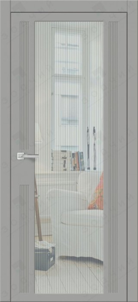 Дверь межкомнатная ЗОДЧИЙ МИРА 1 ПО Софт серый