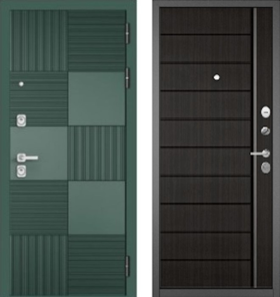 Входная дверь МАСТИНО CITY PRIME 173 Авокадо / AV-136 Шоколад ларче