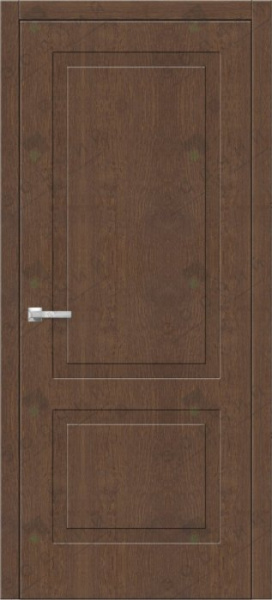 Дверь межкомнатная ЗОДЧИЙ ИТАЛЬЯНО 2 ПВХ ПГ Дуб бренди
