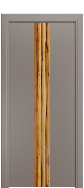 Дверь межкомнатная Порта Алекс КАНТРИ 2 Темно-серый вставка Марблвуд эмаль