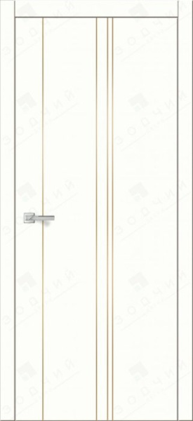 Дверь межкомнатная ЗОДЧИЙ АВЕНЮ 27 ПГ Шагрень молочная